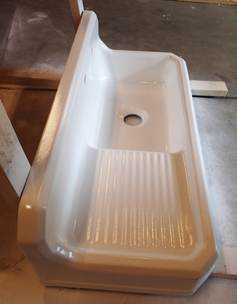 Sink after applying Klass Kote Epoxy Paint